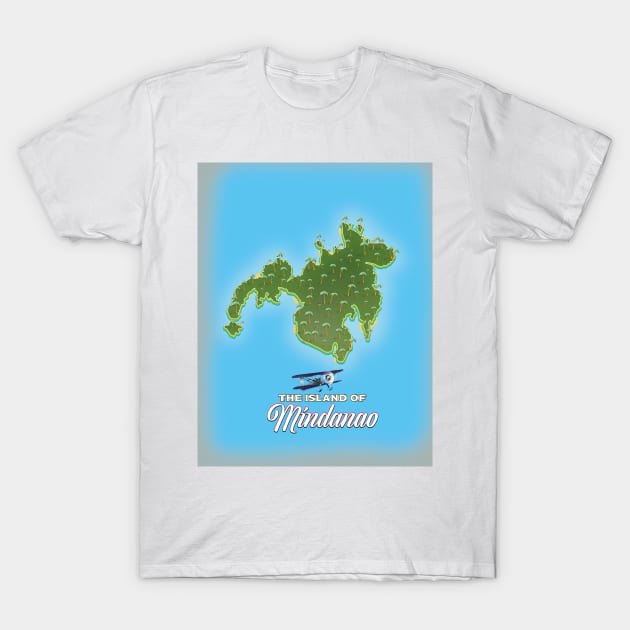 Mindanao island map T-Shirt by nickemporium1